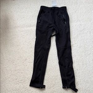 Men's Black Joggers with Zippered Pockets
